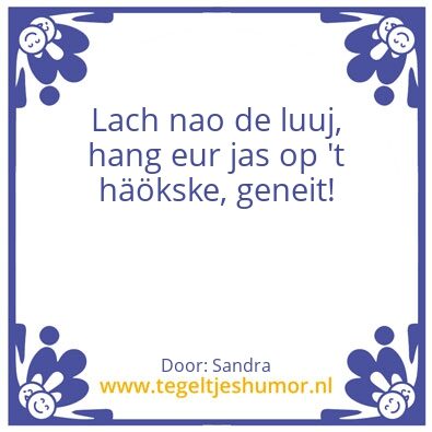 Tegeltje: Zitterd