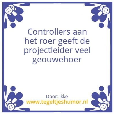 Tegeltje: Frustratie van de dag