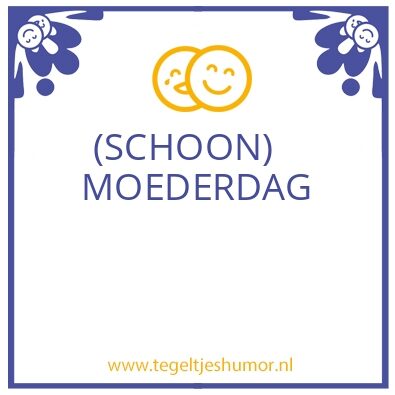 Tegeltje: MOE….