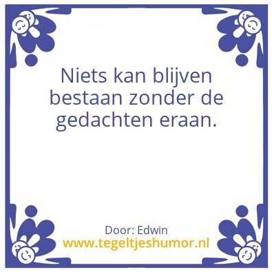 Tegeltje: Illusie