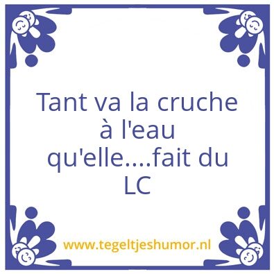 Tegeltje: Cruche