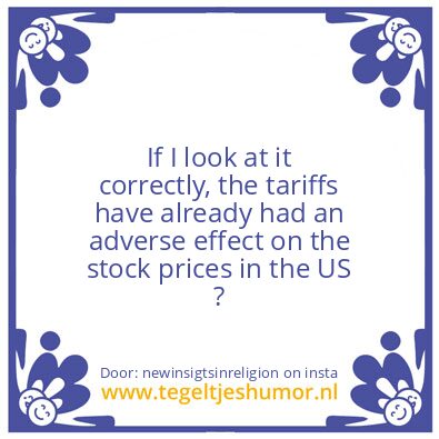 Tegeltje: Tariffs ..