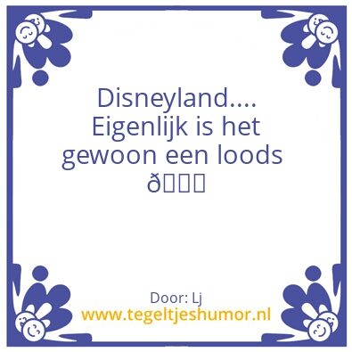 Tegeltje: Disney