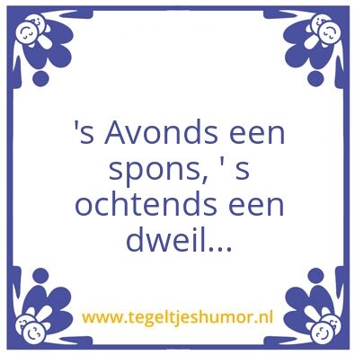 Tegeltje: spons