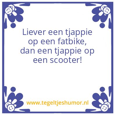 Tegeltje: Tjappie