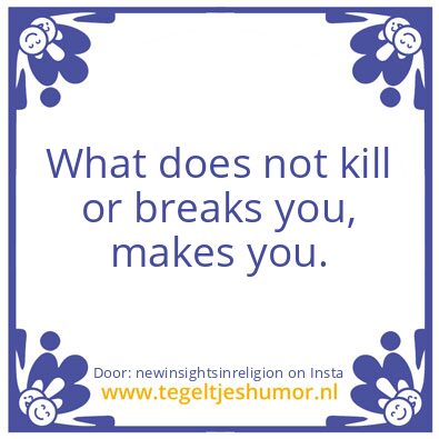 Tegeltje: No Wonder 7