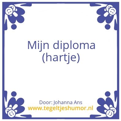 Tegeltje: geslaagd!!! 2