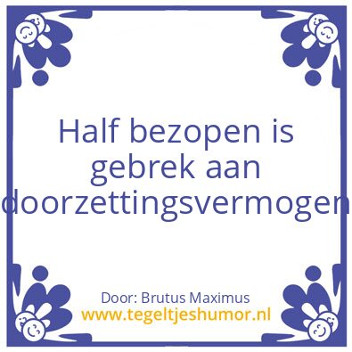 Tegeltje: Gebrek aan oorzettingsvermogen