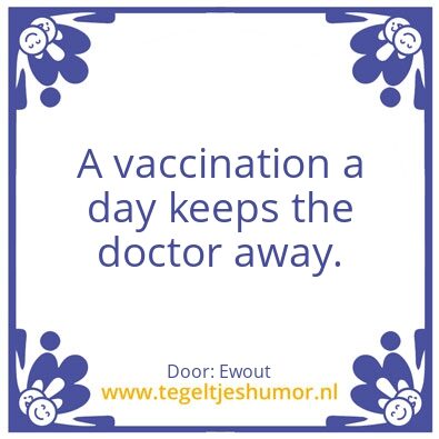 Tegeltje: Vaccination