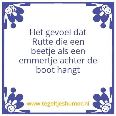Tegeltje: Politieke wijshijd