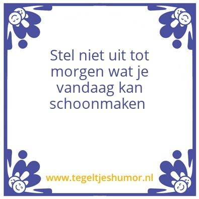 Tegeltje: Keus