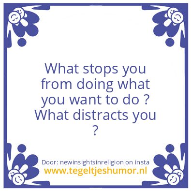 Tegeltje: Distracion