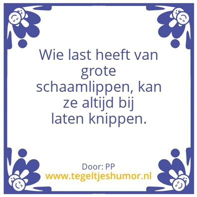Tegeltje: Spreuk