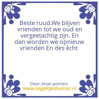 Tegeltje: Ruud
