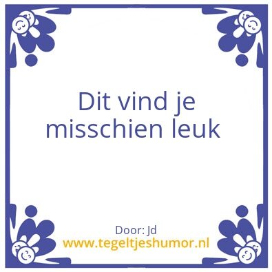 Tegeltje: Non