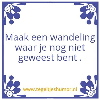 Tegeltje: Verrassing