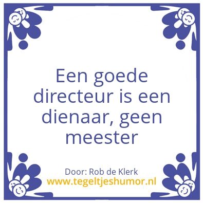 Tegeltje: Directeur