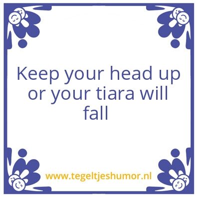 Tegeltje: Tiara