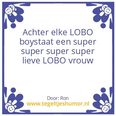 Tegeltje: Lobo