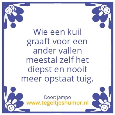 Tegeltje: echt waar