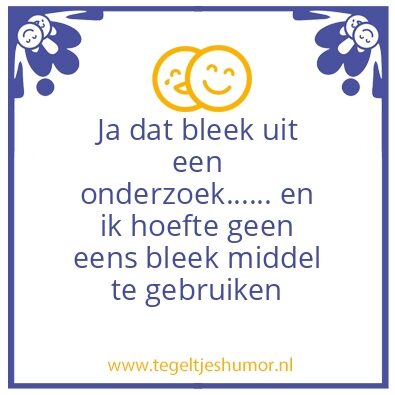 Tegeltje: Flauw