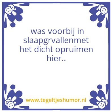 Tegeltje: test