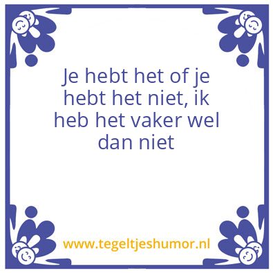 Tegeltje: .