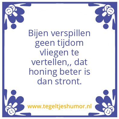 Tegeltje: Bijen