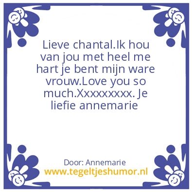 Tegeltje: Liefde