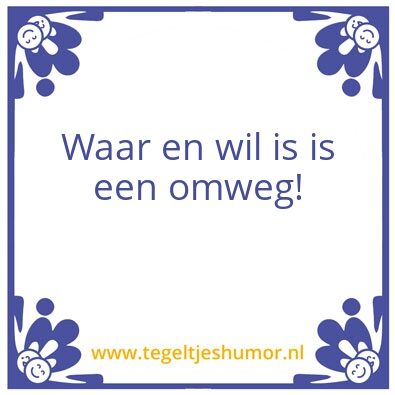 Tegeltje: Mogelijkheden