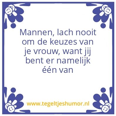 Tegeltje: Mannen