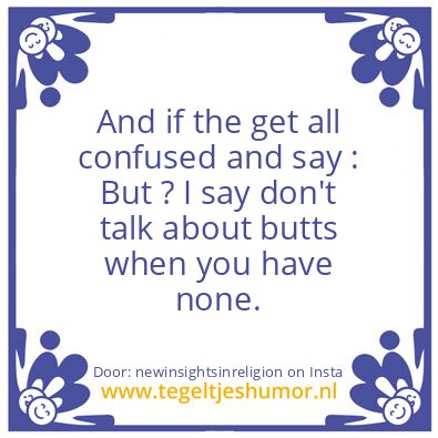 Tegeltje: Few will understand this..