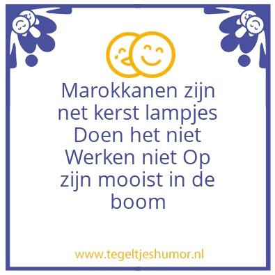 Tegeltje: Marokkaans kerst lampjes