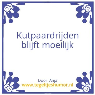 Tegeltje: Paard