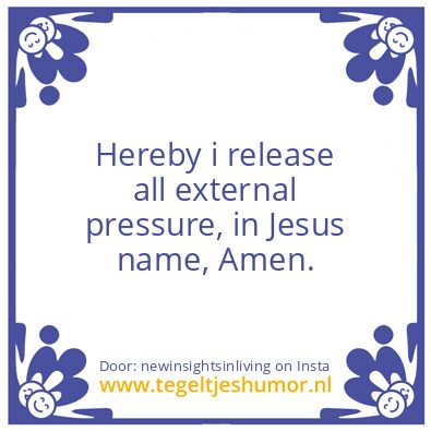 Tegeltje: In our Name