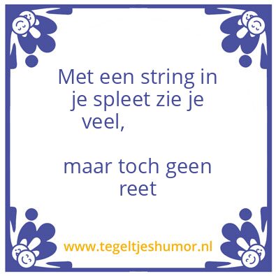 Tegeltje: Toilethumor
