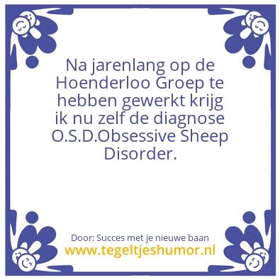 Tegeltje: O.S.D