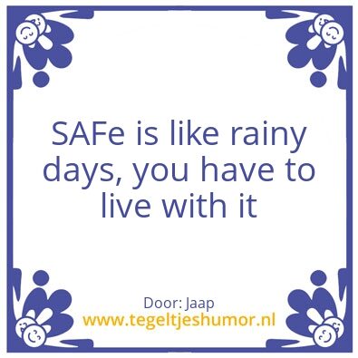 Tegeltje: SAFe