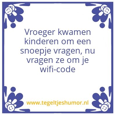 Tegeltje: Wifi