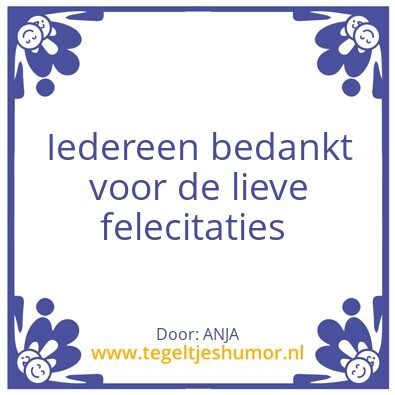 Tegeltje: Verjaardag