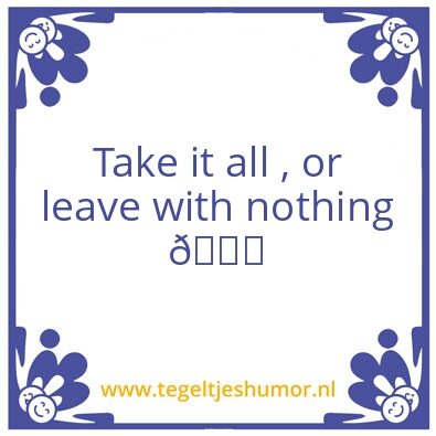 Tegeltje: .