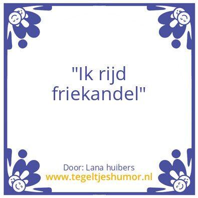 Tegeltje: .