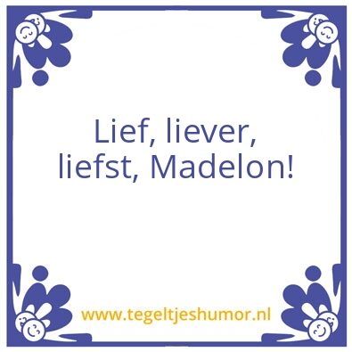 Tegeltje: Liev