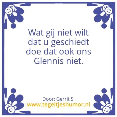 Tegeltje: Ik ben Gerrit.