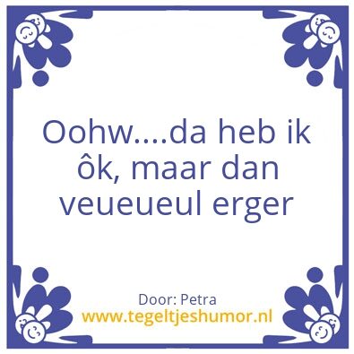 Tegeltje: Tegeltje