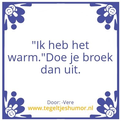 Tegeltje: .