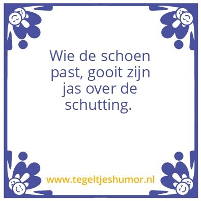 Tegeltje: De schoen