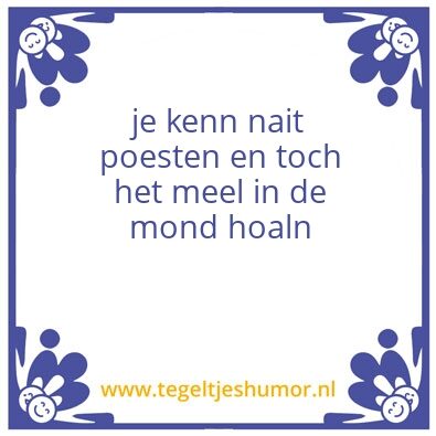 Tegeltje: jan aalbegeer
