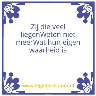 Tegeltje: Liegen