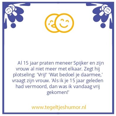 Tegeltje: 15 jaar